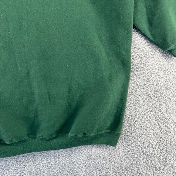 Vintage Blank Sweatshirt Women's Large / XL Green USA Made Streetwear USA 90s - Picture 2 of 12